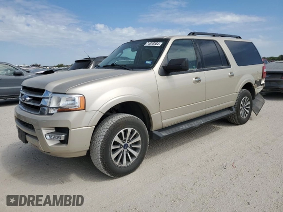 2017 Ford Expedition EL XLT with VIN 1FMJK1HTXHEA82848, listed as a Copart auction lot 74595854 with 49,186 mi miles and Salvage Title. Bid and sale history available at carsss.com. Image 1.