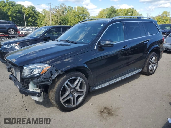 2017 Mercedes-Benz GLS 550 with VIN 4JGDF7DE7HA904797, listed as a Copart auction lot 70669814 with 75,145 mi miles and Salvage Title. Bid and sale history available at DreamBid. Image 1.