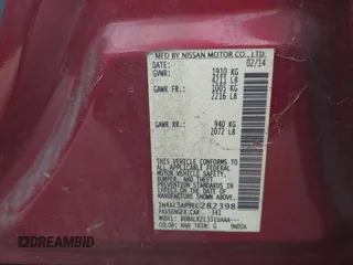 2014 Nissan Altima 2.5 with VIN 1N4AL3AP9EC282398, listed as a IAAI auction lot 41853928 with 209,061 mi miles. Bid and sale history available at carsss.com. Image 9.