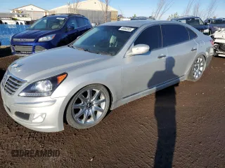 2012 Hyundai Equus Signature with VIN KMHGH4JHXCU051341, listed as a Copart auction lot 46582205 with 161,776 mi miles and Clean Title. Bid and sale history available at DreamBid. Image 1.