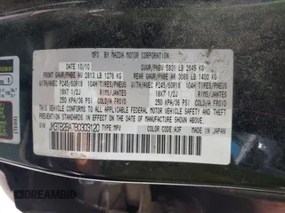 2011 Mazda CX-9 Sport with VIN JM3TB2BA7B0303120, listed as a IAAI auction lot 42427053 with 219,673 mi miles and . Bid and sale history available at DreamBid. Image 9.