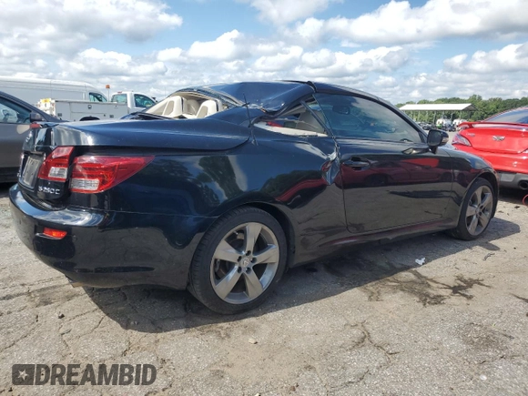 2010 Lexus IS 250 C with VIN JTHFF2C21A2514011, listed as a Copart auction lot 62600795 with 159,785 mi miles and Clean title. Bid and sale history available at DreamBid. Image 3.