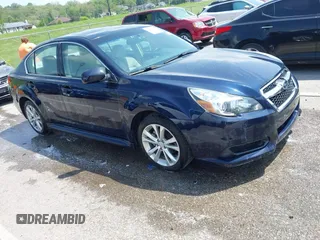 2013 Subaru Legacy Premium with VIN 4S3BMBG68D3019421, listed as a IAAI auction lot 42097119 with 106,087 mi miles and . Bid and sale history available at DreamBid. Image 1.