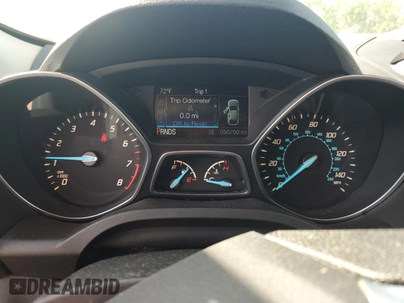 2016 Ford Escape SE with VIN 1FMCU9GX2GUC87008, listed as a Copart auction lot 58035524 with 50,700 mi miles and Salvage Title. Bid and sale history available at carsss.com. Image 9.