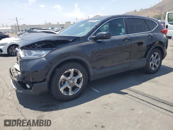 2019 Honda CR-V EX with VIN 5J6RW1H55KA047950, listed as a Copart auction lot 61030775 with 69,817 mi miles and Salvage title. Bid and sale history available at DreamBid. Image 1.