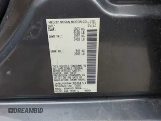 2022 Nissan Altima SV z VIN 1N4BL4DV5NN388453, wystawiony jako IAAI lot #42439418 z przebiegiem 37 066 mil mil oraz . Historia ofert i sprzedaży dostępna na DreamBid. Obrazek 9.