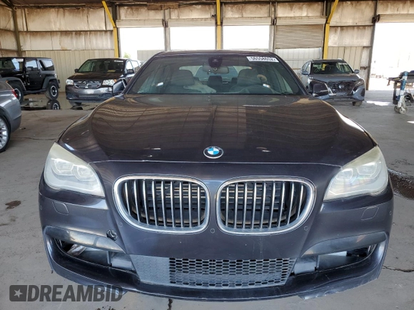 2015 BMW 7 Series 750i xDrive with VIN WBAYB6C52FD225364, listed as a Copart auction lot 56558652 with 0 mi miles and Salvage Title. Bid and sale history available at carsss.com. Image 9.