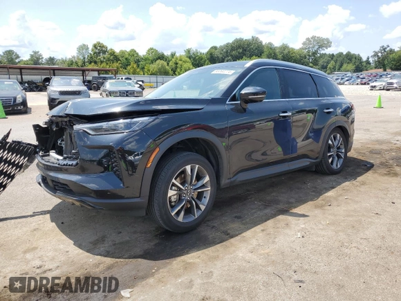 2024 Infiniti QX60 Luxe с VIN 5N1DL1FSXRC336222, выставлен на аукционе Copart как лот 66060274 с пробегом 30 504 миль миль и Списание • Salvage title. История ставок и продаж доступна на DreamBid. Изображение 1.