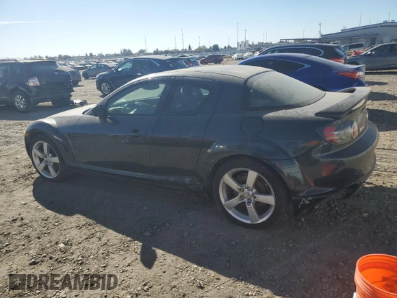 2004 Mazda RX-8 with VIN JM1FE173040120372, listed as a Copart auction lot 76424304 with Not Provided miles and Salvage Title. Bid and sale history available at DreamBid. Image 2.