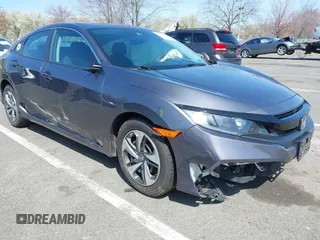 2020 Honda Civic Sedan LX with VIN 2HGFC2F66LH515272, listed as a IAAI auction lot 41946912 with 87,176 mi miles. Bid and sale history available at carsss.com. Image 1.