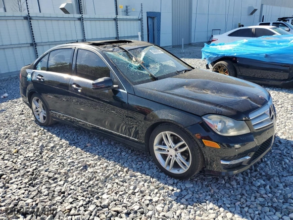 2012 Mercedes-Benz C-Class C 300 Sport with VIN WDDGF8BB8CR204223, listed as a Copart auction lot 52707305 with 201,502 mi miles and Clean Title. Bid and sale history available at carsss.com. Image 4.