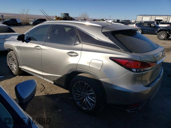 2022 Lexus RX with VIN 2T2JZMAA7NC257707, listed as a Copart auction lot 83791524 with 31,965 mi miles and Salvage Title. Bid and sale history available at carsss.com. Image 2.