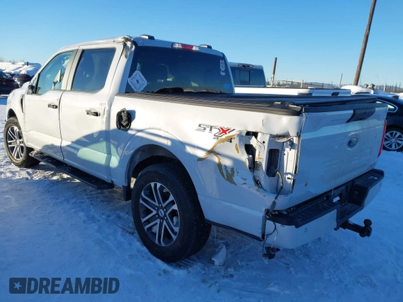 2021 Ford F-150 XL with VIN 1FTEW1EP2MKD11617, listed as a IAAI auction lot 41659466 with 54,000 mi miles and . Bid and sale history available at DreamBid. Image 3.