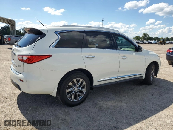 2015 Infiniti QX60 z VIN 5N1AL0MM5FC542030, wystawiony jako Copart lot #56433615 z przebiegiem 77 163 mil mil oraz Szkoda całkowita • Salvage title. Historia ofert i sprzedaży dostępna na DreamBid. Obrazek 3.