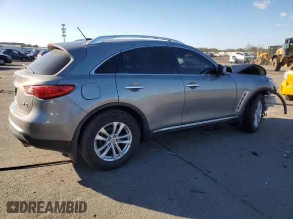 2010 Infiniti FX with VIN JN8AS1MWXAM855967, listed as a Copart auction lot 45164055 with 164,531 mi miles and Salvage Title. Bid and sale history available at carsss.com. Image 3.