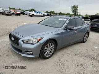 2017 Infiniti Q50 Signature Edition with VIN JN1EV7APXHM730064, listed as a Copart auction lot 58155405 with 93,425 mi miles and Salvage title. Bid and sale history available at DreamBid. Image 1.