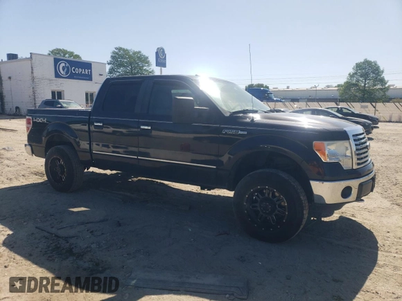 2011 Ford F-150 XL with VIN 1FTFW1EF0BFA57245, listed as a Copart auction lot 54592645 with 137,070 mi miles and Salvage title. Bid and sale history available at DreamBid. Image 4.