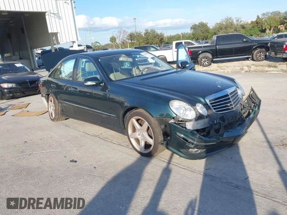 2009 Mercedes-Benz E 550 with VIN WDBUF90X09B440074, listed as a IAAI auction lot 41501459 with 142,489 mi miles and . Bid and sale history available at carsss.com. Image 1.