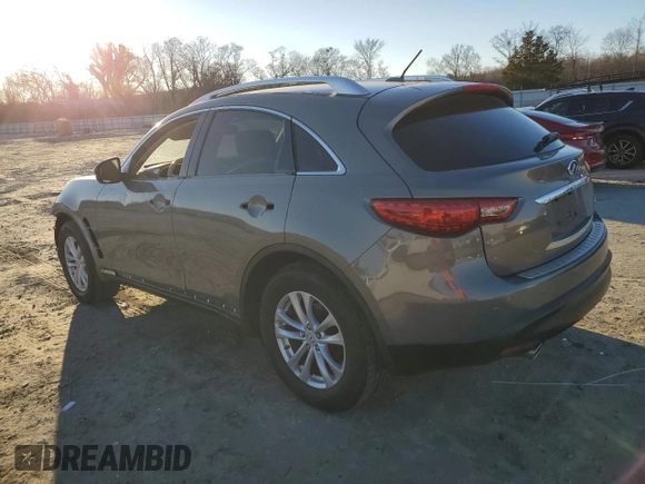 2014 Infiniti QX70 with VIN JN8CS1MU8EM451000, listed as a Copart auction lot 88303945 with 158,966 mi miles and Salvage Title. Bid and sale history available at DreamBid. Image 2.