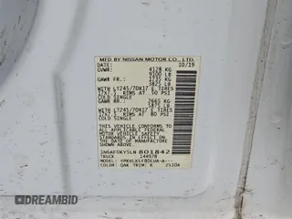 2020 Nissan NV SV with VIN 1N6AF0KY5LN801842, listed as a IAAI auction lot 42788879 with 149,926 mi miles and . Bid and sale history available at DreamBid. Image 22.