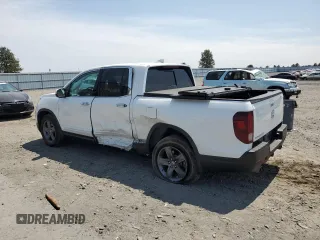 2021 Honda Ridgeline RTL-E with VIN 5FPYK3F79MB019714, listed as a Copart auction lot 62200195 with 35,842 mi miles and Salvage title. Bid and sale history available at DreamBid. Image 2.