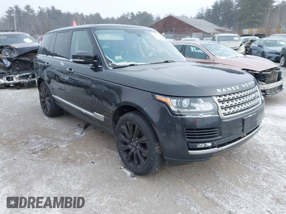 2013 Land Rover Range Rover SC z VIN SALGS2EFXDA105087, wystawiony jako IAAI lot #41289338 z przebiegiem 89 143 mil mil oraz . Historia ofert i sprzedaży dostępna na DreamBid. Obrazek 1.