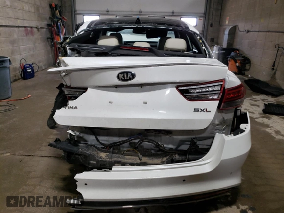 2016 Kia Optima SXL Turbo with VIN 5XXGV4L26GG052021, listed as a Copart auction lot 54018535 with 109,409 mi miles and Salvage title. Bid and sale history available at DreamBid. Image 6.