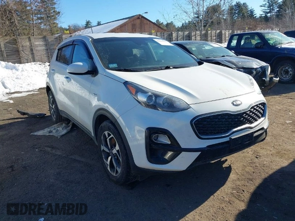 2020 Kia Sportage LX with VIN KNDPMCAC1L7830298, listed as a IAAI auction lot 41406343 with 89,076 mi miles. Bid and sale history available at carsss.com. Image 1.