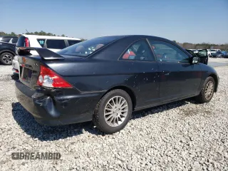 2005 Honda Civic EX with VIN 1HGEM21955L027043, listed as a Copart auction lot 48869745 with 214,072 mi miles and Salvage Title. Bid and sale history available at carsss.com. Image 3.