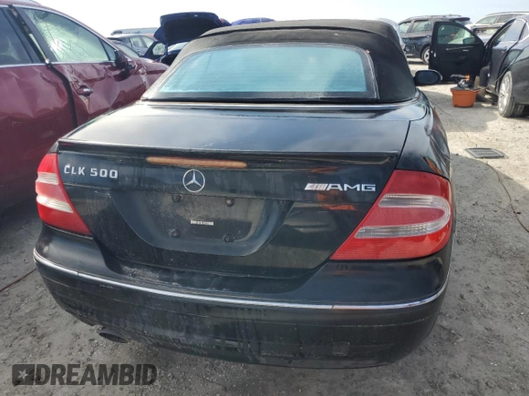 2005 Mercedes-Benz CLK 500 with VIN WDBTK75J45F134515, listed as a Copart auction lot 75918994 with Not Provided miles and Non Repairable. Bid and sale history available at DreamBid. Image 6.