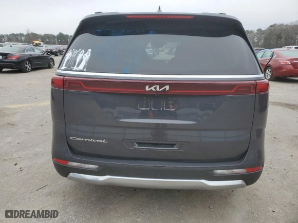 2022 Kia Carnival SX with VIN KNDNE5H34N6188335, listed as a Copart auction lot 88287625 with 33,342 mi miles and Salvage Title. Bid and sale history available at carsss.com. Image 6.