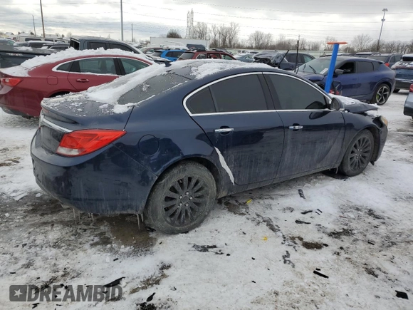 2012 Buick Regal Turbo Premium 1 with VIN 2G4GS5EV2C9160090, listed as a Copart auction lot 45471415 with 160,686 mi miles and Clean title. Bid and sale history available at DreamBid. Image 3.