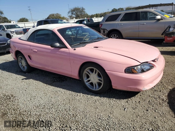 1998 Ford Mustang GT with VIN 1FAFP45X7WF141615, listed as a Copart auction lot 42099895 with 169,069 mi miles and Salvage Title. Bid and sale history available at carsss.com. Image 4.