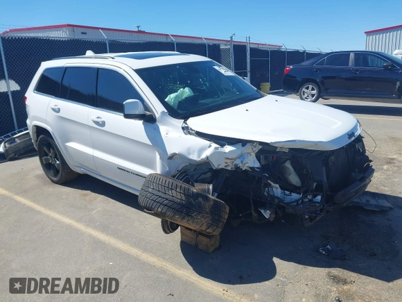 2015 Jeep Grand Cherokee Altitude with VIN 1C4RJEAG4FC815743, listed as a IAAI auction lot 41815095 with 106,867 mi miles. Bid and sale history available at carsss.com. Image 1.