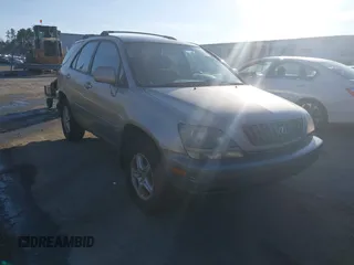 2000 Lexus RX 300 with VIN JT6GF10U5Y0077326, listed as a IAAI auction lot 41512622 with 296,126 mi miles. Bid and sale history available at carsss.com. Image 1.