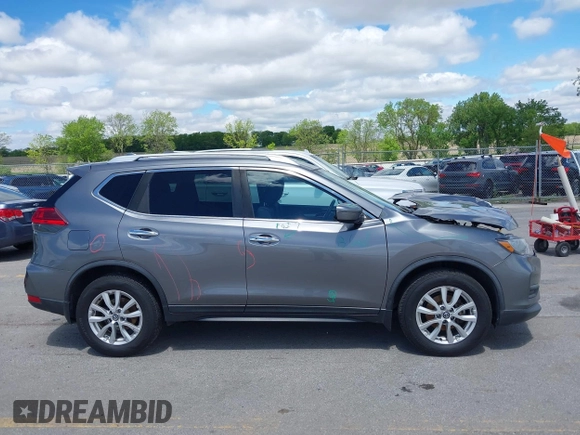 2017 Nissan Rogue SV with VIN KNMAT2MT4HP596082, listed as a IAAI auction lot 42320018 with 55,122 mi miles and . Bid and sale history available at DreamBid. Image 14.