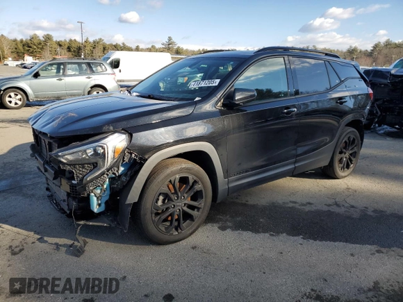 2019 GMC Terrain SLE with VIN 3GKALTEX8KL298018, listed as a Copart auction lot 41871205 with 76,169 mi miles and Salvage Title. Bid and sale history available at carsss.com. Image 1.