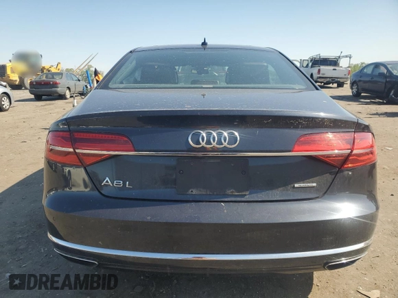 2015 Audi A8 3.0T with VIN WAU3GAFD2FN039318, listed as a Copart auction lot 54906635 with 146,767 mi miles and Salvage Title. Bid and sale history available at DreamBid. Image 6.