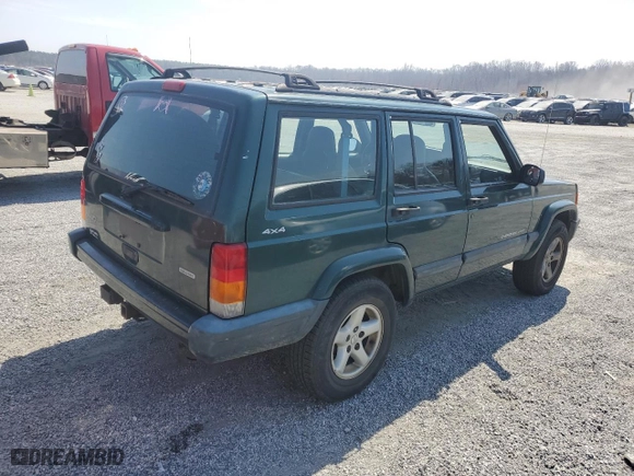 2001 Jeep Cherokee Sport with VIN 1J4FF48S71L574658, listed as a Copart auction lot 49113215 with 208,626 mi miles and Salvage Title. Bid and sale history available at carsss.com. Image 3.