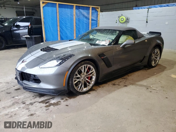 2015 Chevrolet Corvette Z06 3LZ with VIN 1G1YU3D61F5604992, listed as a Copart auction lot 66395114 with 23,555 mi miles and Salvage Title. Bid and sale history available at carsss.com. Image 1.