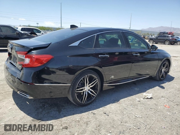 2021 Honda Accord Touring with VIN 1HGCV2F92MA021160, listed as a Copart auction lot 58254135 with 40,271 mi miles and Salvage title. Bid and sale history available at DreamBid. Image 3.