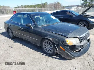 2002 Hyundai XG350 L with VIN KMHFU45E62A218303, listed as a IAAI auction lot 41487179 with 154,300 mi miles. Bid and sale history available at carsss.com. Image 1.
