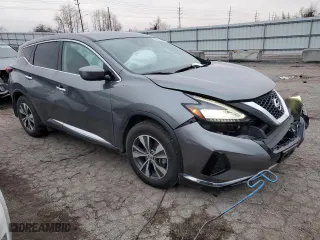 2021 Nissan Murano S with VIN 5N1AZ2AS9MC137640, listed as a Copart auction lot 38005244 with 25,705 mi miles and Salvage Title. Bid and sale history available at carsss.com. Image 4.