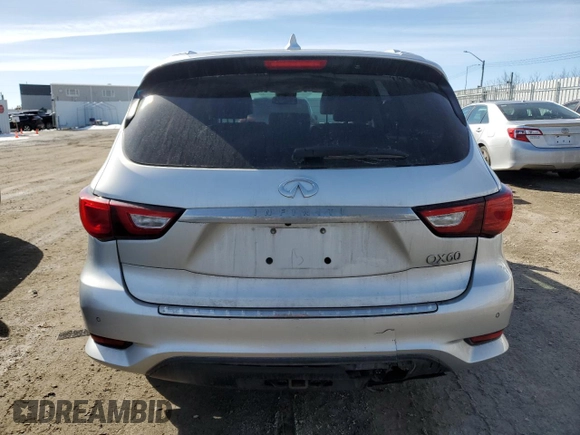2017 Infiniti QX60 with VIN 5N1DL0MM9HC526137, listed as a Copart auction lot 51822775 with 108,899 mi miles and Salvage Title. Bid and sale history available at DreamBid. Image 6.