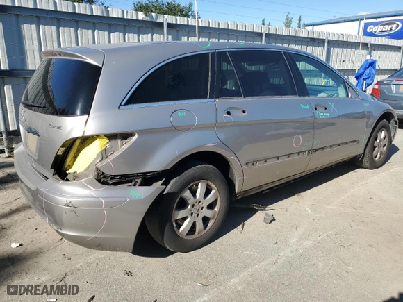 2007 Mercedes-Benz R-Class 3.5L with VIN 4JGCB65E57A059186, listed as a Copart auction lot 81681714 with 139,669 mi miles and Salvage Title. Bid and sale history available at carsss.com. Image 3.