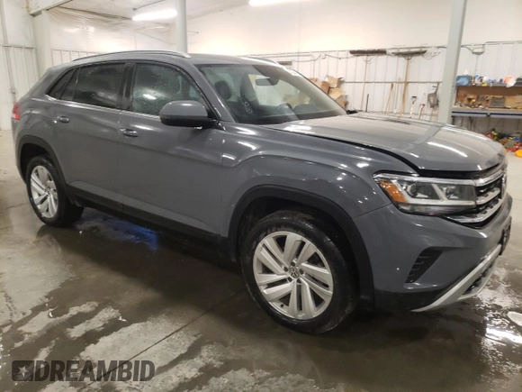 2020 Volkswagen Atlas SE with VIN 1V26C2CA6LC203056, listed as a Copart auction lot 41864945 with 76,685 mi miles and Salvage title. Bid and sale history available at DreamBid. Image 4.