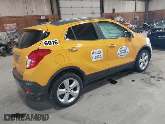 2016 Buick Encore Convenience with VIN KL4CJFSB9GB690206, listed as a IAAI auction lot 42053722 with 116,882 mi miles. Bid and sale history available at carsss.com. Image 4.