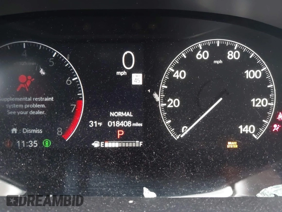 2024 Honda HR-V LX with VIN 3CZRZ2H34RM725791, listed as a IAAI auction lot 41342535 with 18,408 mi miles and . Bid and sale history available at DreamBid. Image 7.