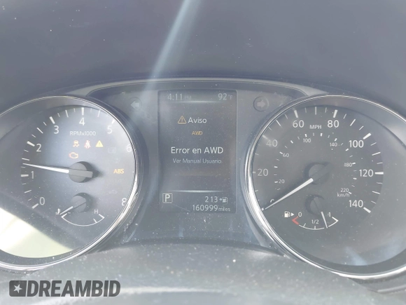2017 Nissan Rogue S with VIN JN8AT2MV2HW004898, listed as a IAAI auction lot 42651513 with 160,999 mi miles and . Bid and sale history available at DreamBid. Image 7.