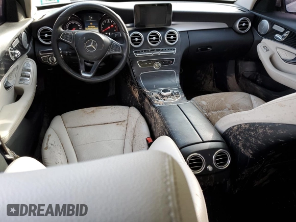 2017 Mercedes-Benz C with VIN NJ1266E, listed as a Copart auction lot 47174515 with Not provided miles and Salvage title. Bid and sale history available at DreamBid. Image 8.